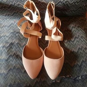 Light pink flats